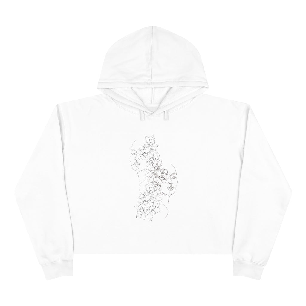 2 FACED CROPPED- HOODIE (WOMENS)