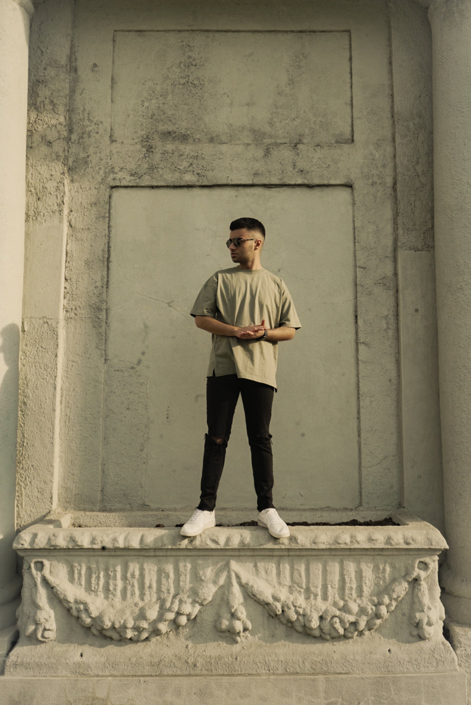 Classic Olive Green T-Shirt (Loose Fit)