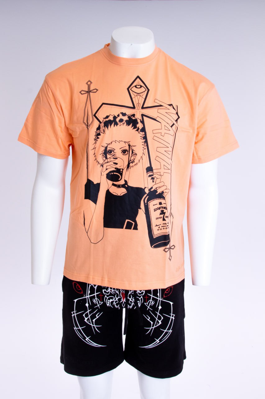 HAASH X SINNERSCORE (NANA T-SHIRT) -LIGHT ORANGE