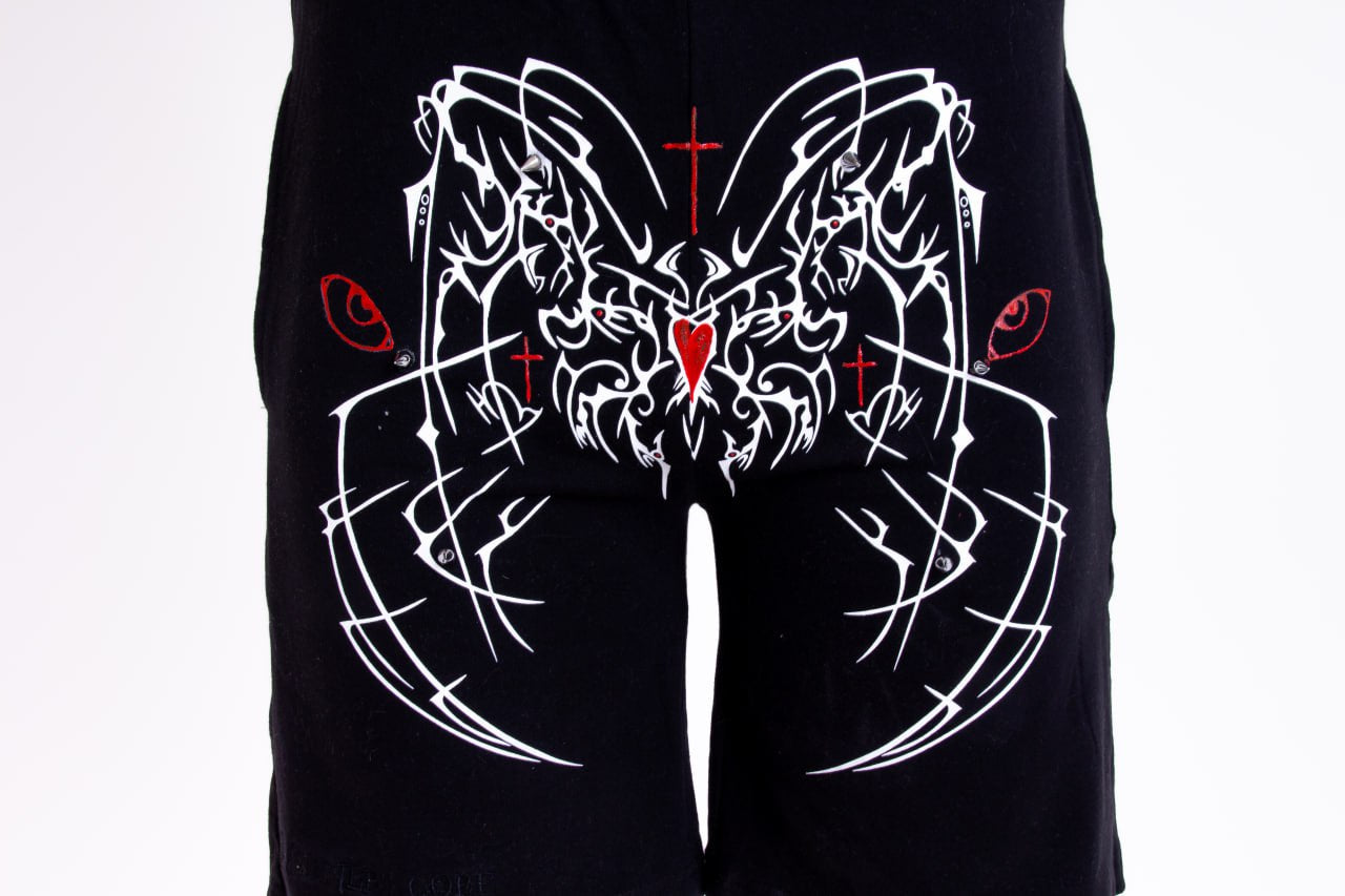 HAASH X SINNERSCORE (DEMON SHORTS)- BLACK