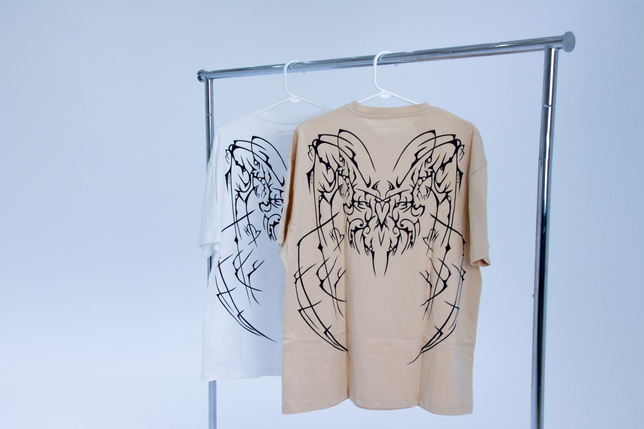 HAASH X SINNERSCORE (DEMON BACK T-SHIRT) - BEIGE