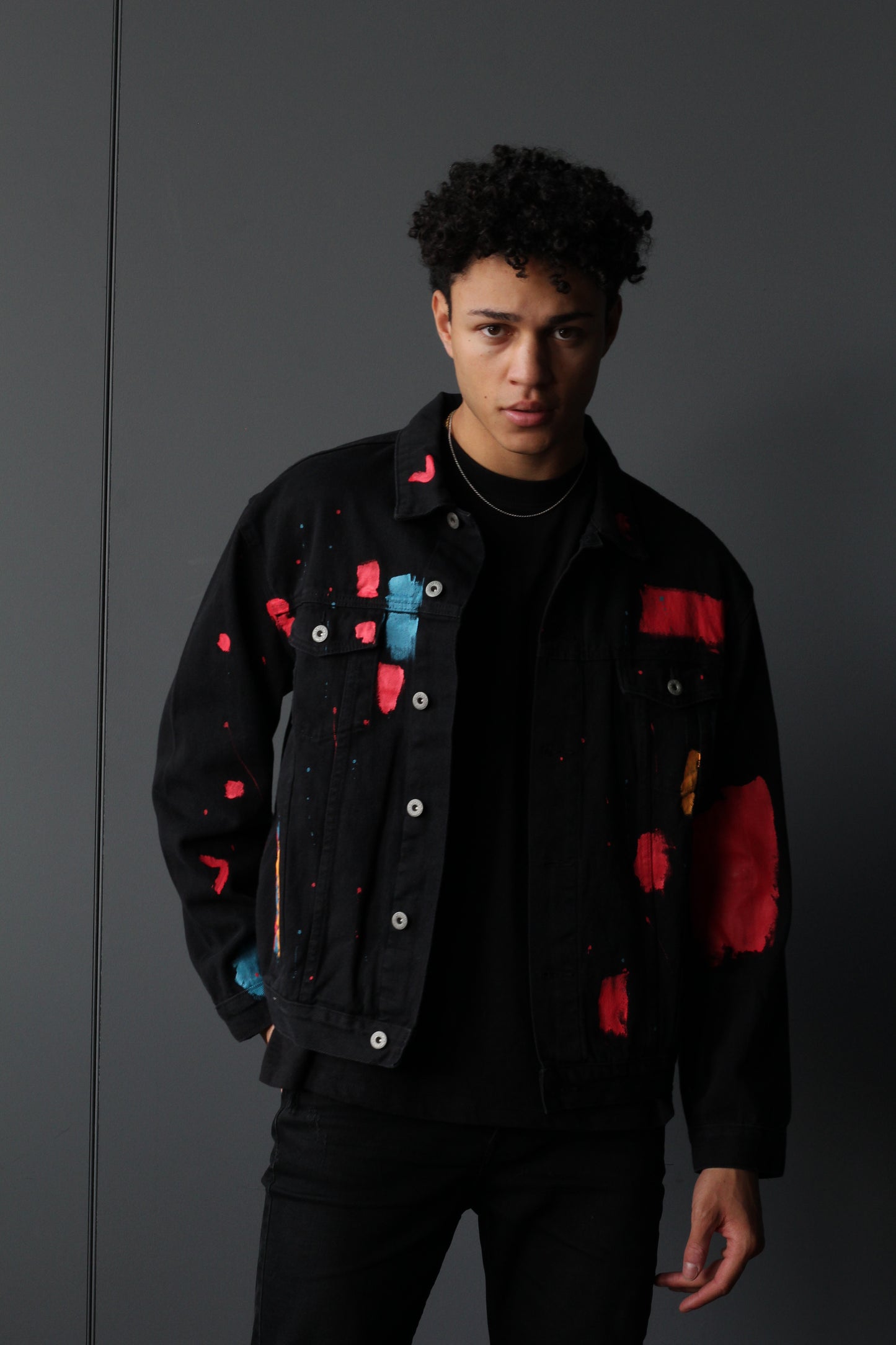 Haash Hand-Painted Denim Jacket (Unisex)
