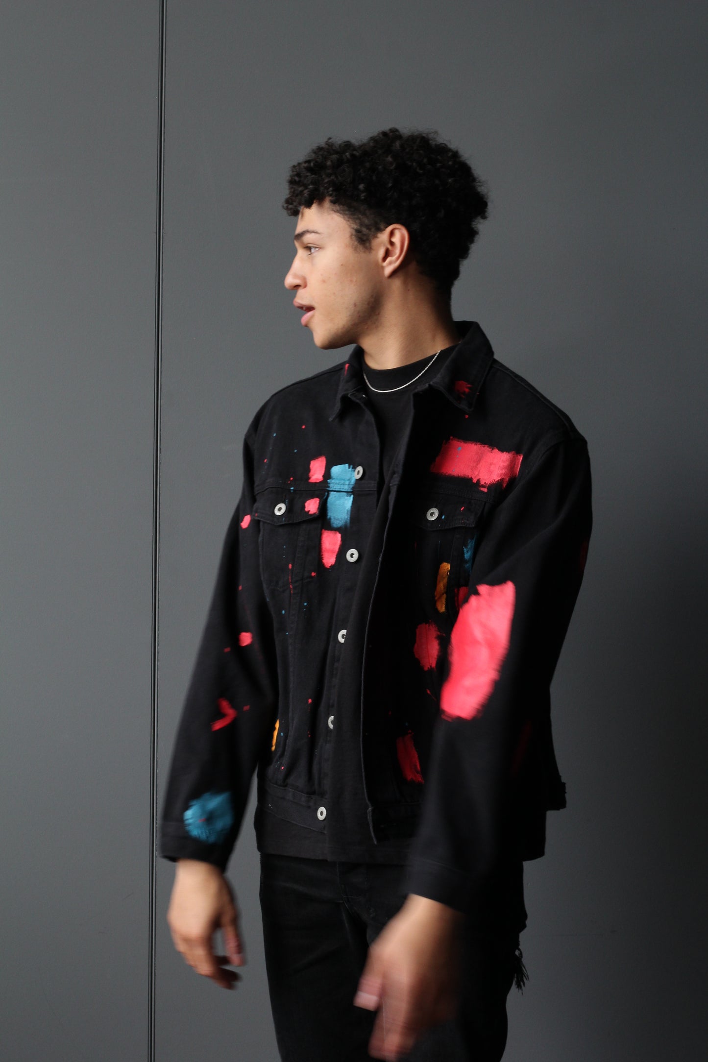 Haash Hand-Painted Denim Jacket (Unisex)