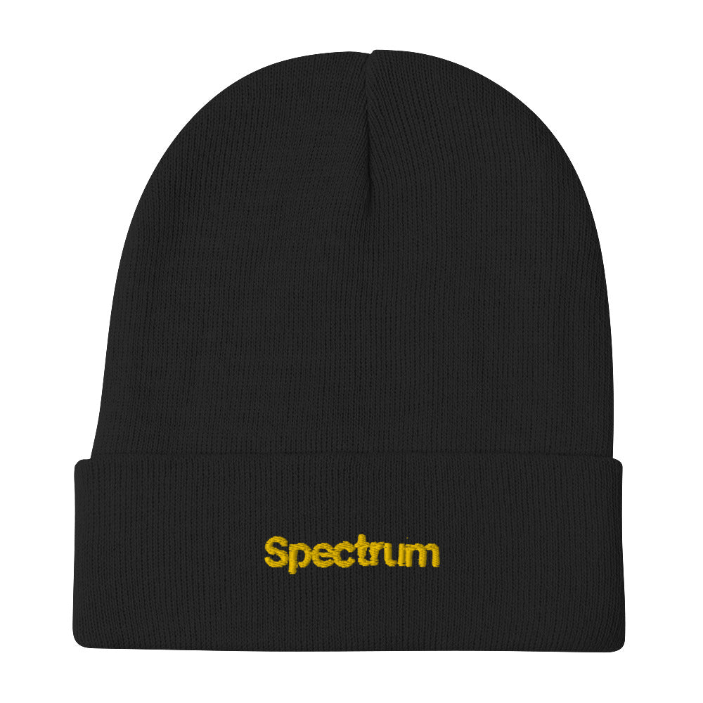 SPECTRUM -EMBROIDED BEANIE (YELLOW)