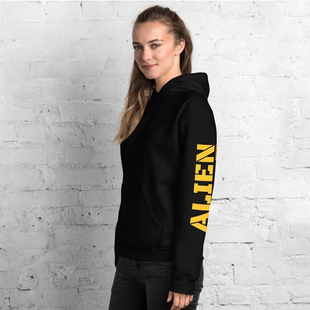 FW21- ALIEN HOODIE (BLACK)