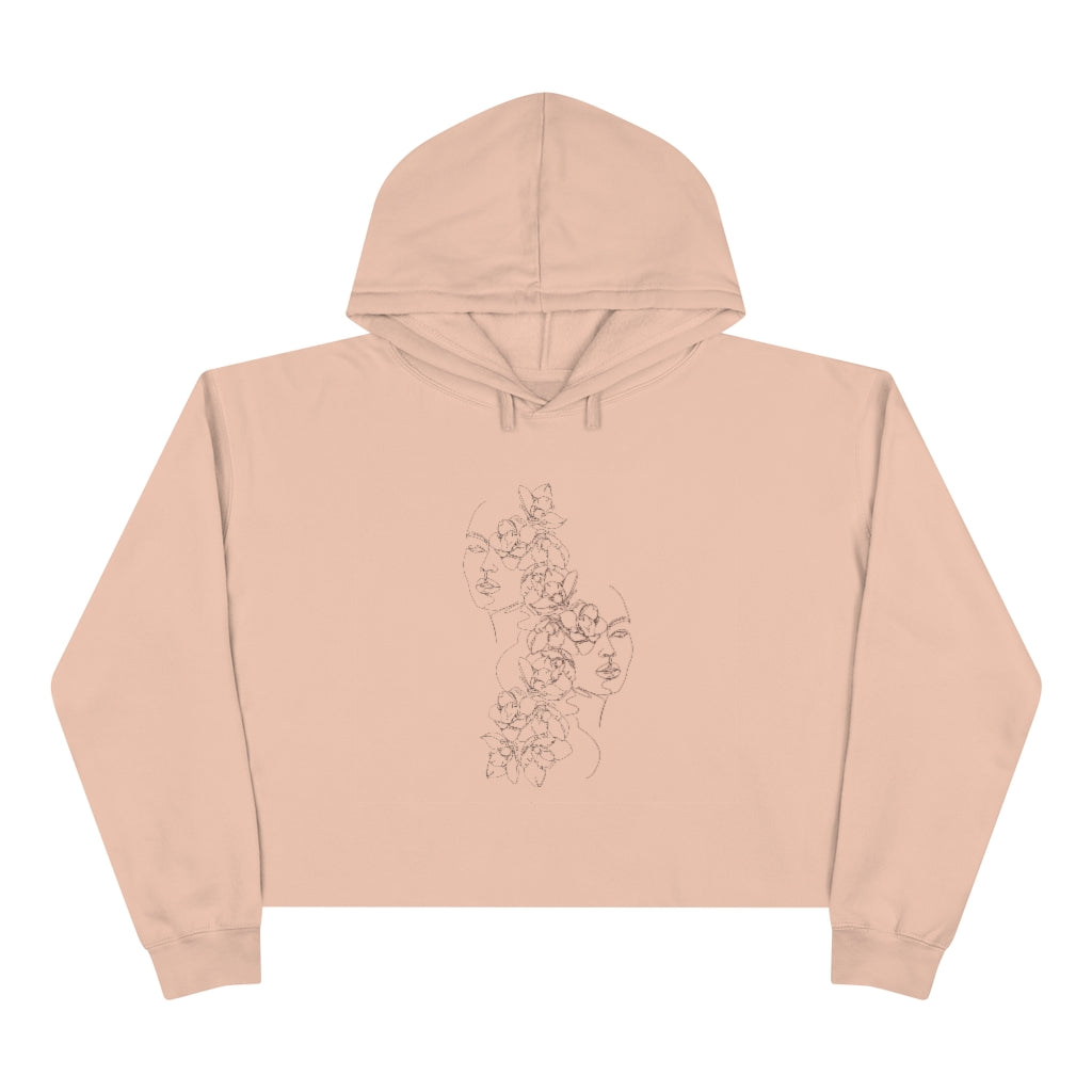 2 FACED CROPPED- HOODIE (WOMENS)