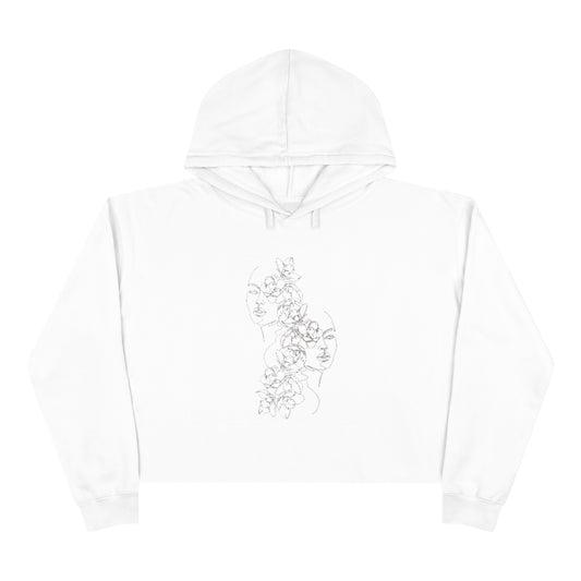 2 FACED CROPPED- HOODIE (WOMENS)